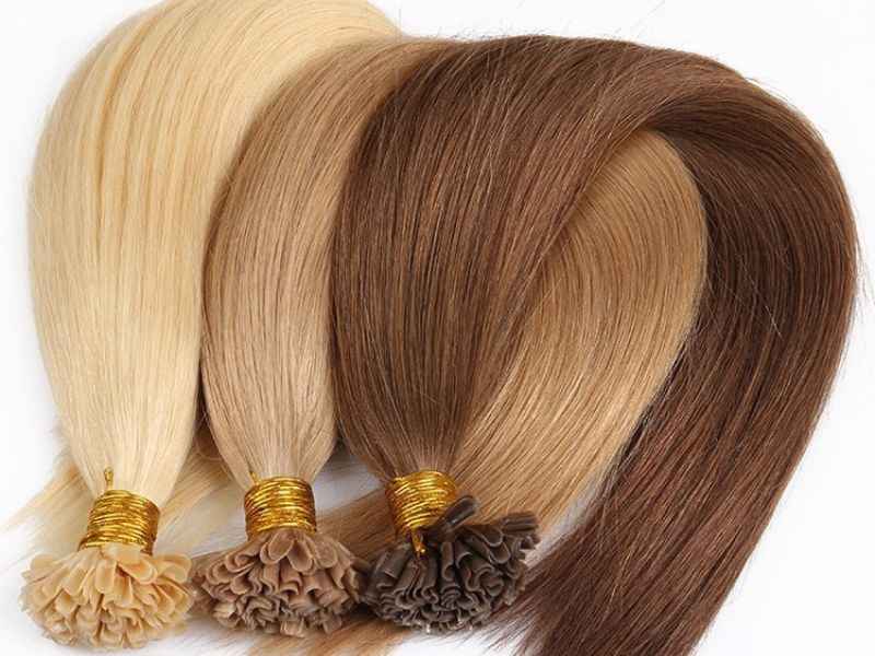 Keratin hair extensions