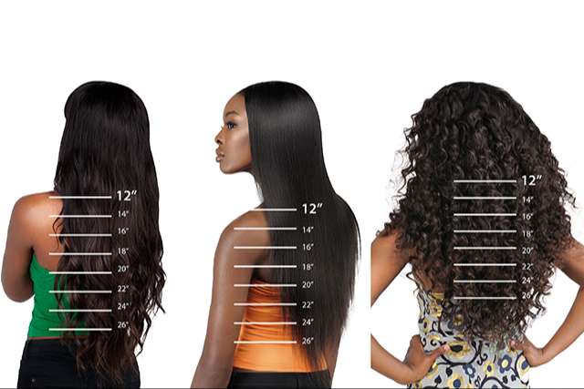 Hair Weave Length Chart