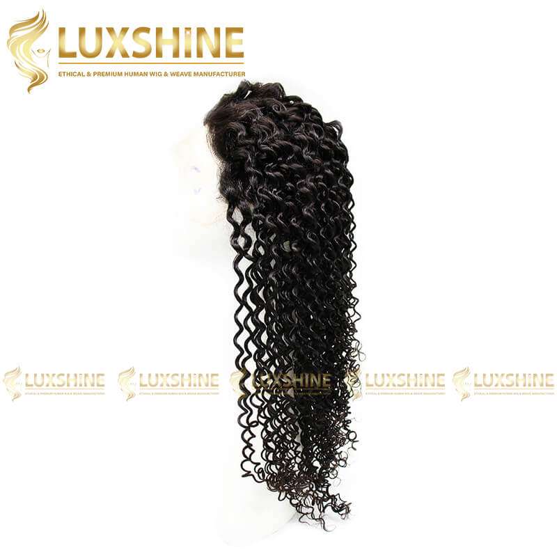 Luxshine 1b Deep Wavy Full Lace Wig 6