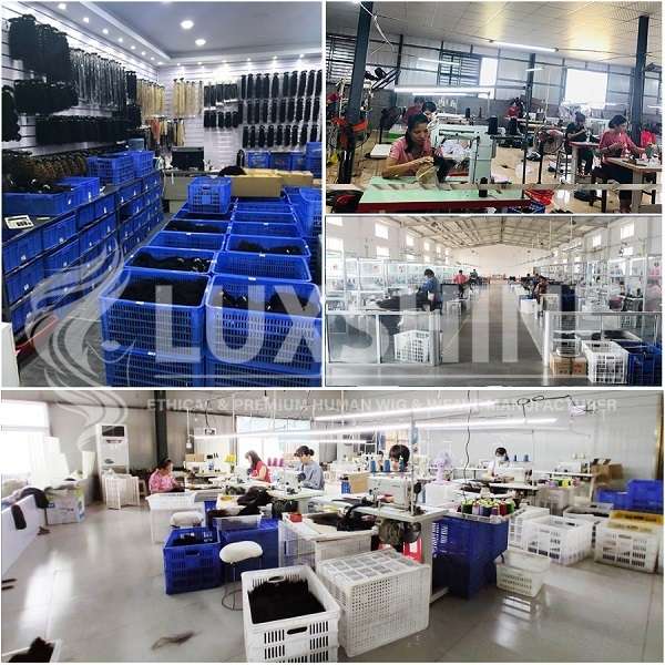 Luxshine Factory supplies millions of pieces of premium wigs and weave annually.