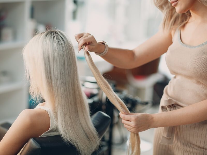 Conceal clips and bonds is a way for how to hide hair extensions in thin hair