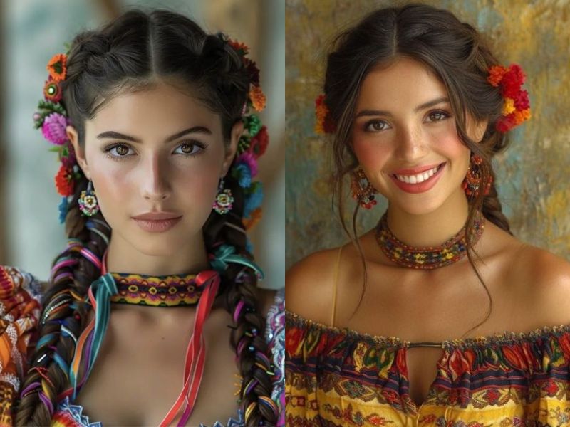 Classic braids - Mexican hairstyles