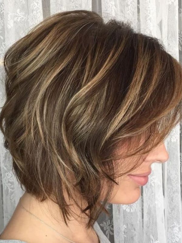 Tousled bob hairstyle