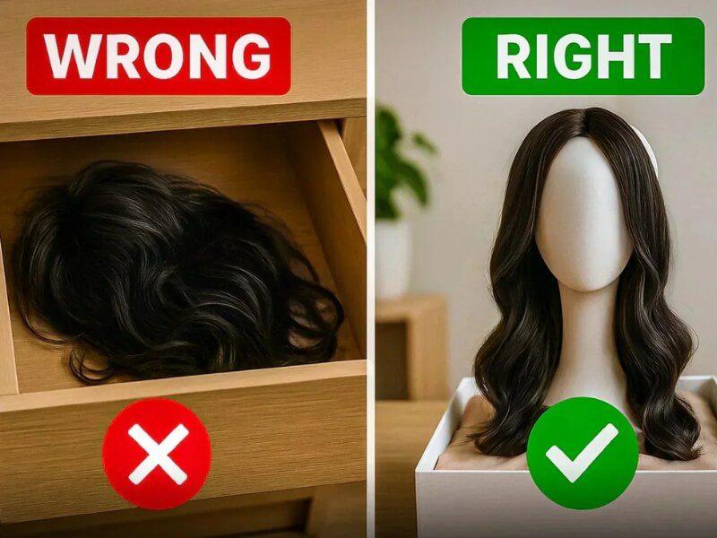 Storage and handling of wigs