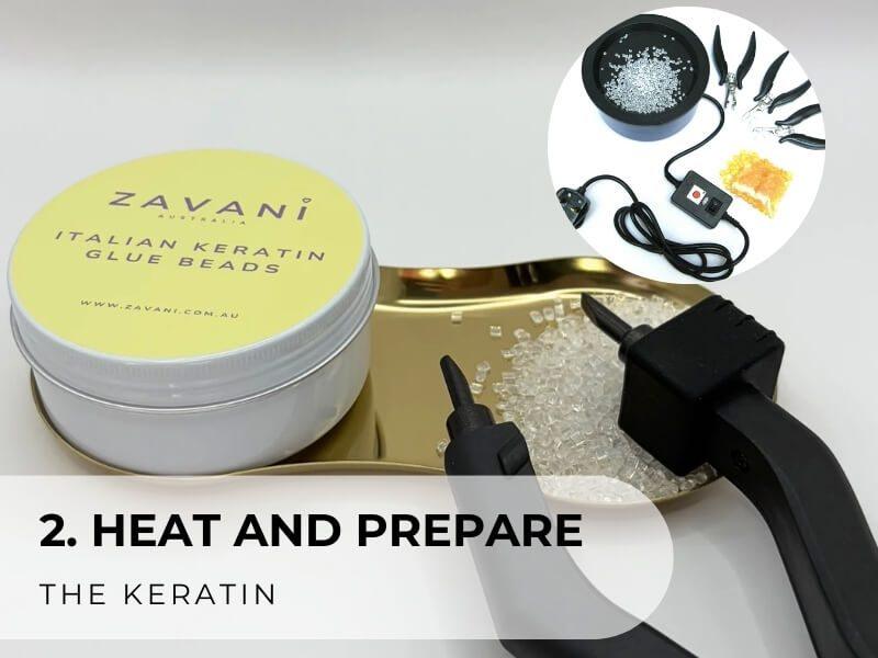 How to Make I Tip Hair Extensions 23 12 2025 8 - Luxshine Hair Melt the keratin glue using a keratin melting pot or heater