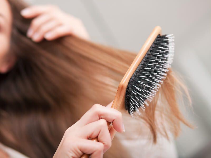 Always brush gently using a detangling brush designed for extensions