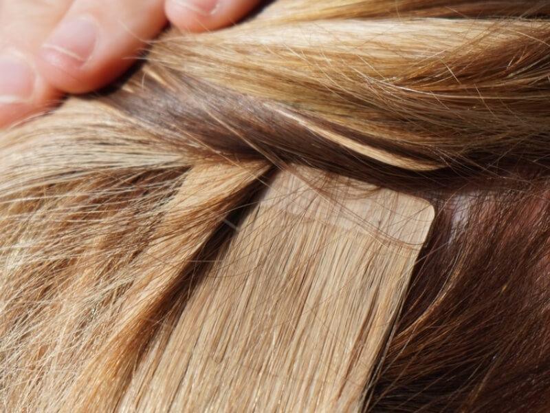 Tape in hair extensions are damaged if not removed properly