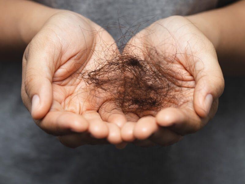 Hair breakage when brushed or styled