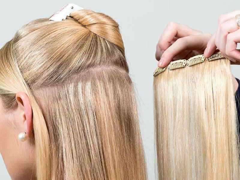 Apply Clip-In Hair Extensions