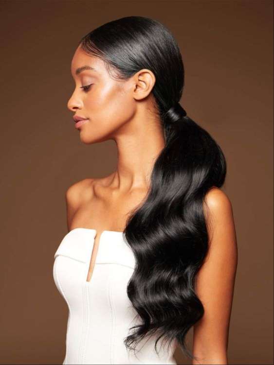 Ponytail hair extensions-bouncy waves