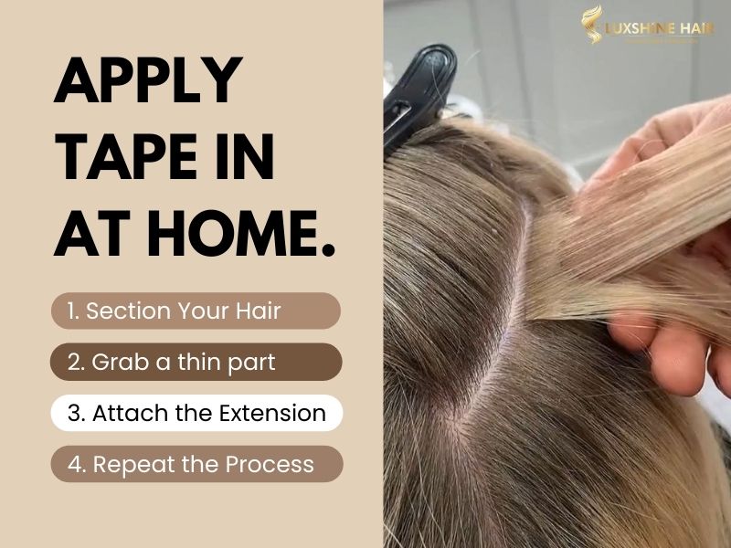 How To Put In Tape in Hair Extensions