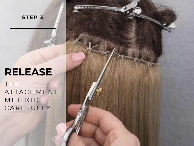 Release the attachment method carefully