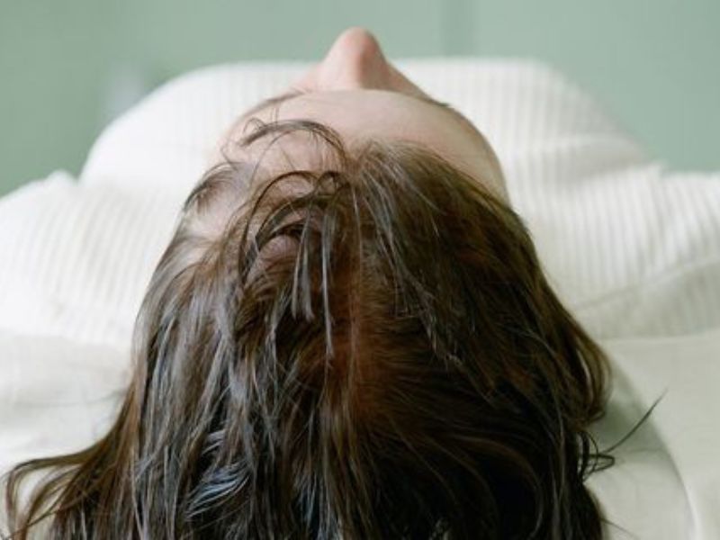 Avoid Sleeping with Wet Hair