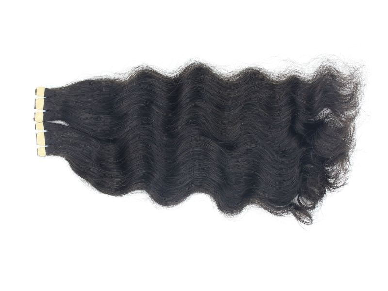 Natural Wavy Tape In Hair Extensions