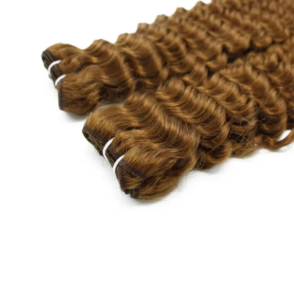 Deep Curly Machine Weft Hair Extensions