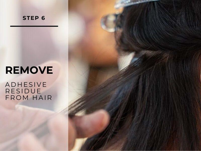 How to Remove Tape In Hair Extensions 18 12 2025 1 - Luxshine Hair Continue the same process across your entire head