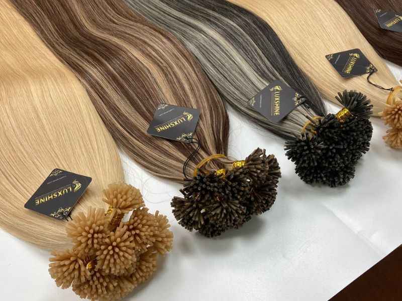 I tip hair extensions at Luxshine Hair