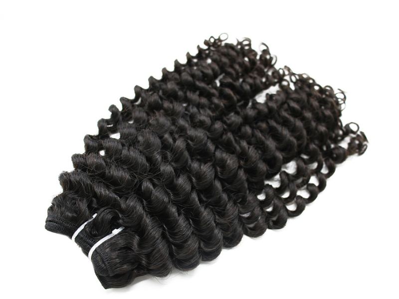 Loose Curly Machine Weft Hair Extensions