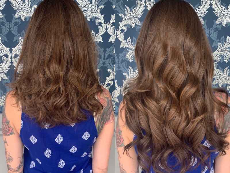 Natural Wavy Hand Tied Weft Extensions