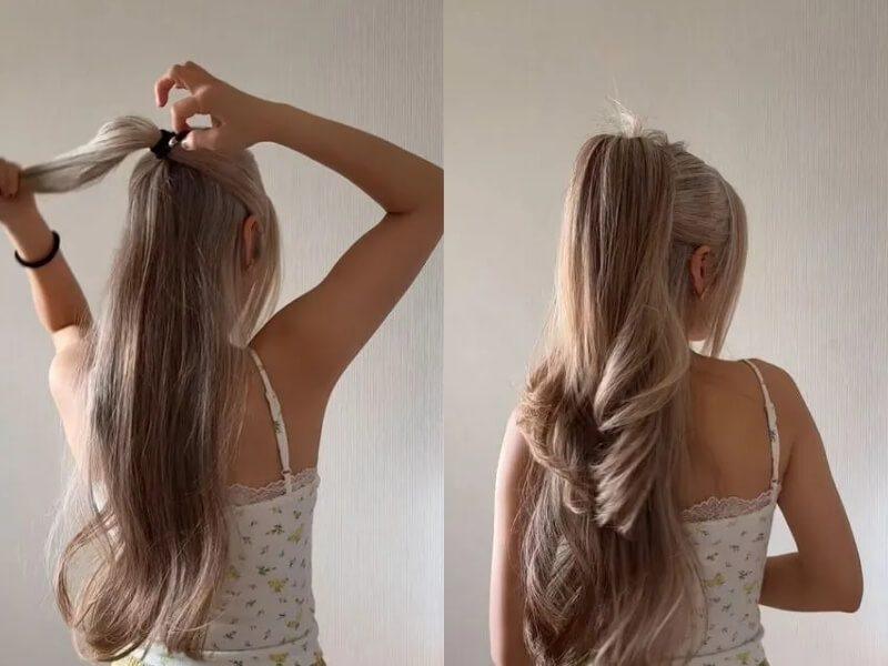 Take a few moments to perfect your ponytail