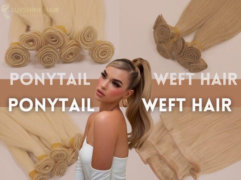 Creating a stunning Ponytail using Weft Hair Extensions