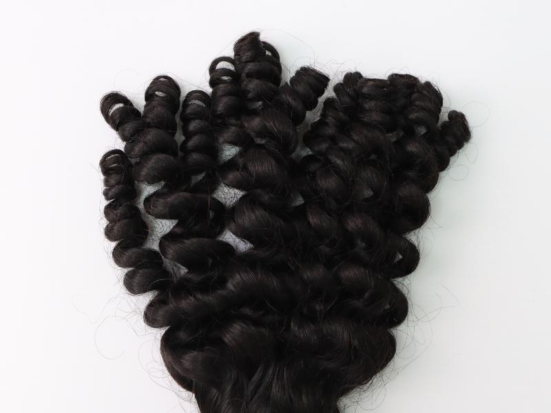 Twist Curly Hand Tied Weft Extensions