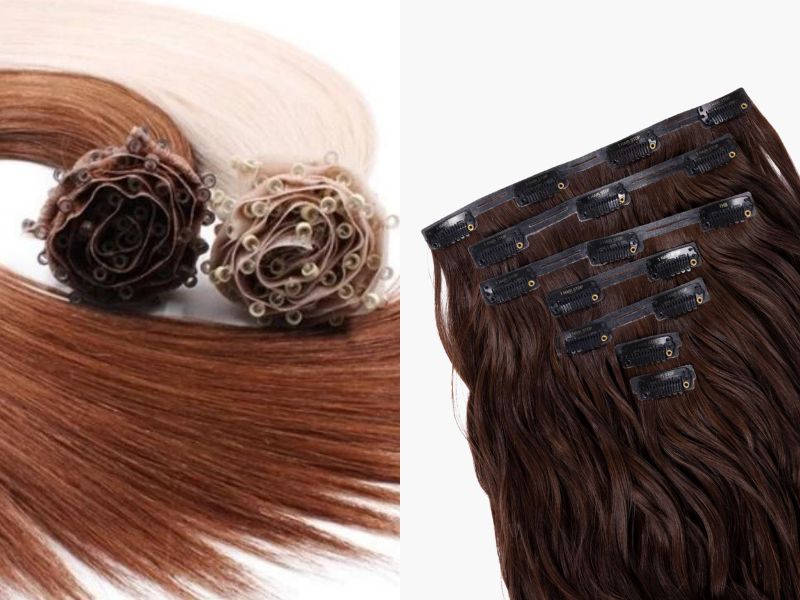 Weft beaded hair vs Clip-In hair extensions 