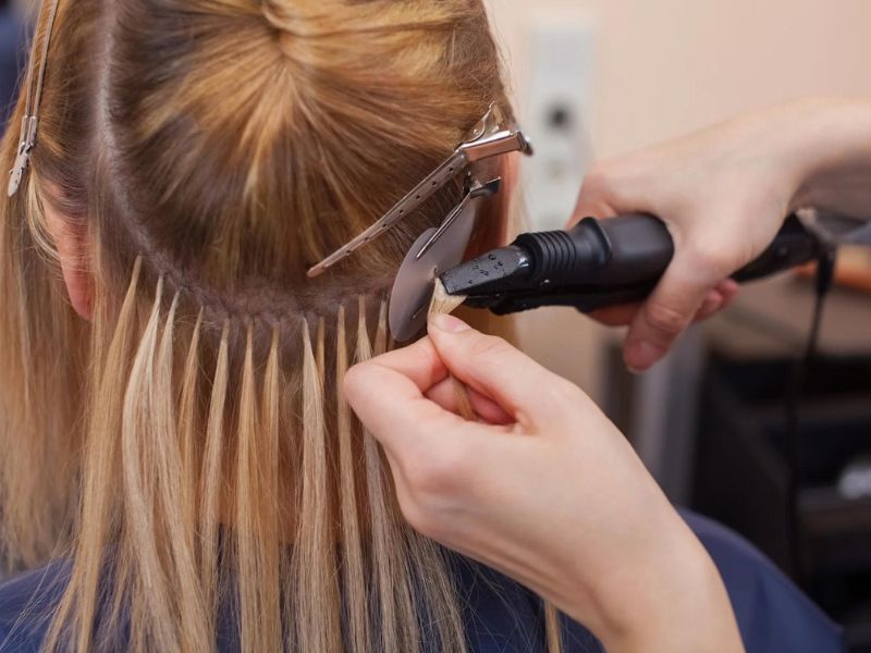 Melting the bond from heat to apply could damage hair