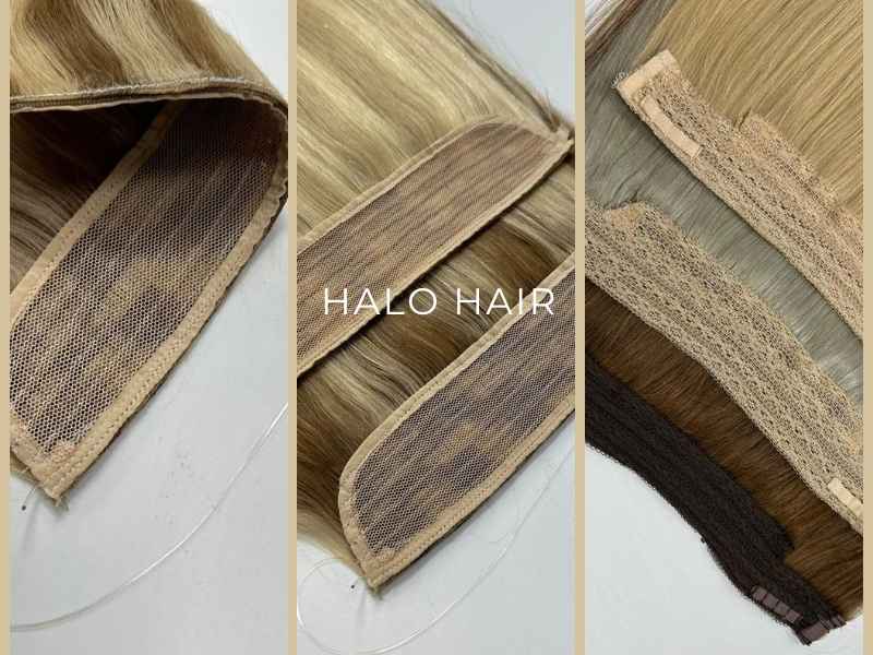 What are halo hair extensions?