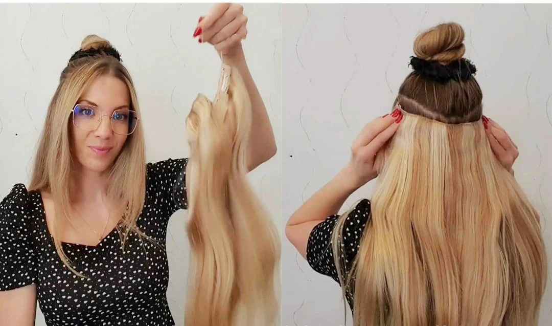 Apply Halo hair extensions