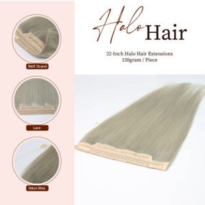 22-Inch Halo Hair Extensions 150gram per Piece