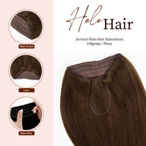 26-Inch Halo Hair Extensions 150gram per Piece
