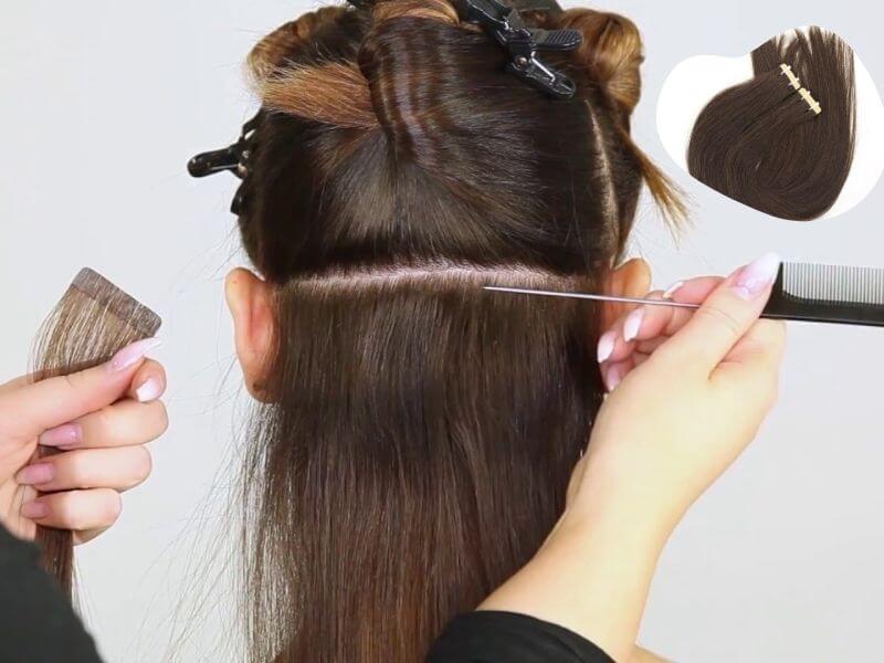 Tape-in is another excellent wedding hair extensions