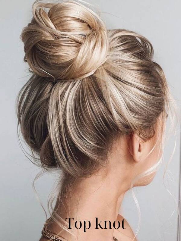 Top knot- a quick yet trendy hairstyle for both casual and formal occasions