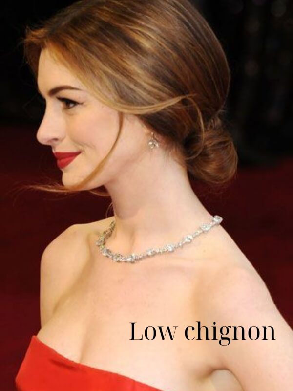 Low updo - an elegant and classic hairstyle with  extensions