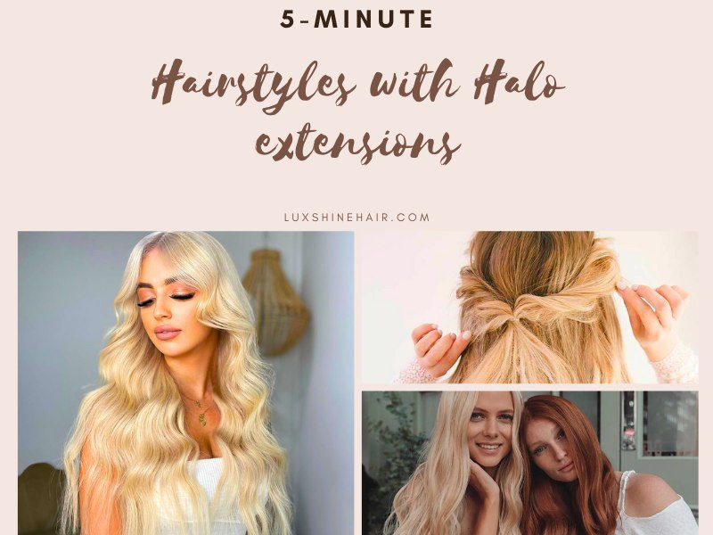 Hairstyles with Halo Hair Extensions