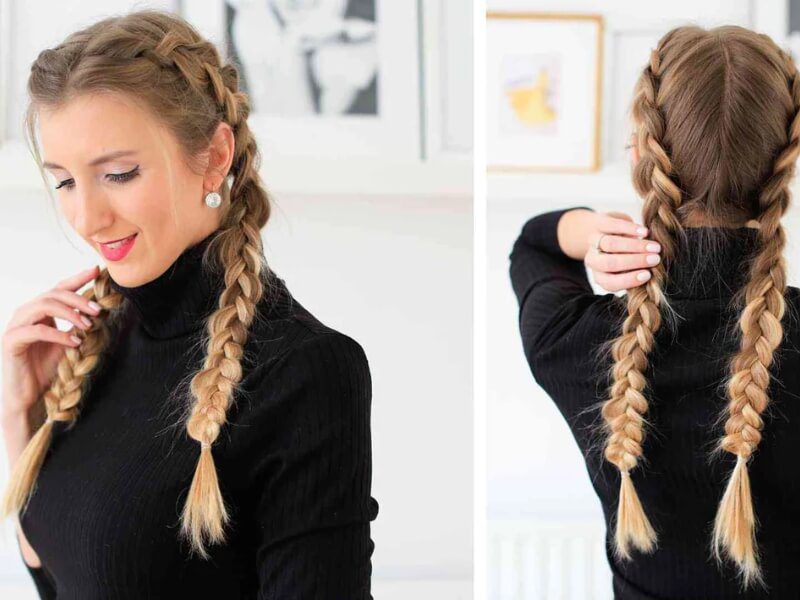 Follow the above guidelines to achieve a stunning double dutch braid like this