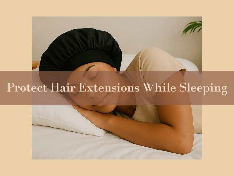 Braid your hair loosely and use silk or satin pillowcases when sleeping