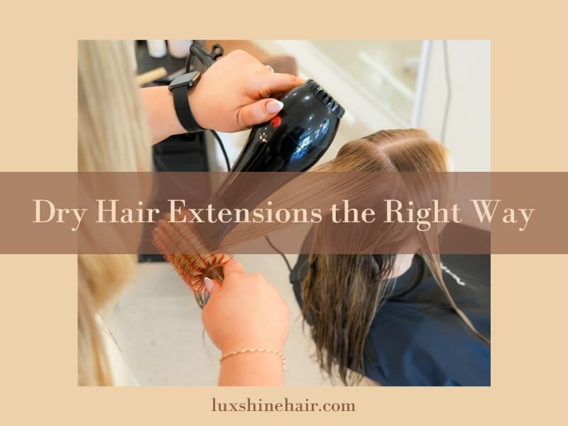 Use low heat and direct airflow downward to keep cuticles smooth