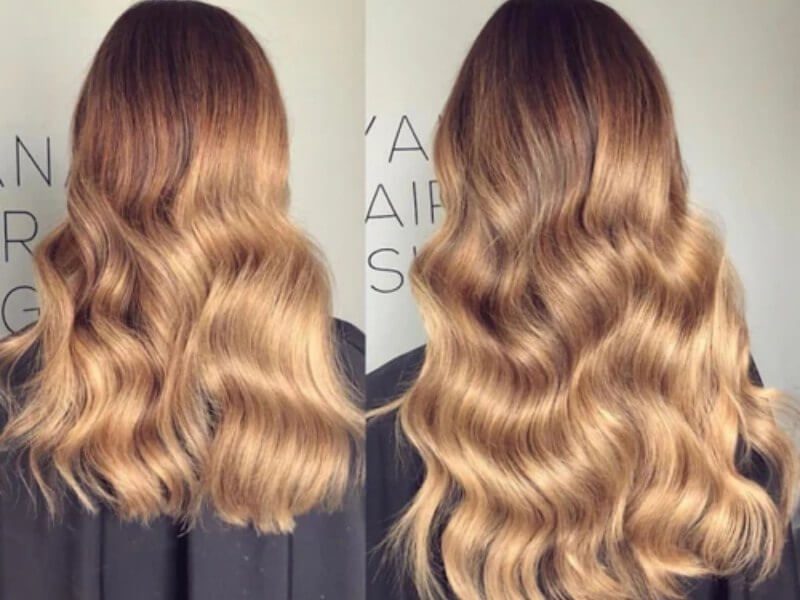 Halo extensions bring a natural look thanks to the seamless blend