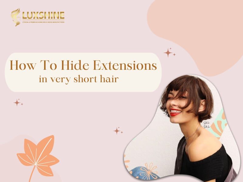 How to Hide Extensions in Very Short Hair