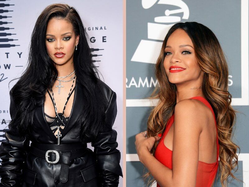 Celebrities With Hair Extensions - Rihanna