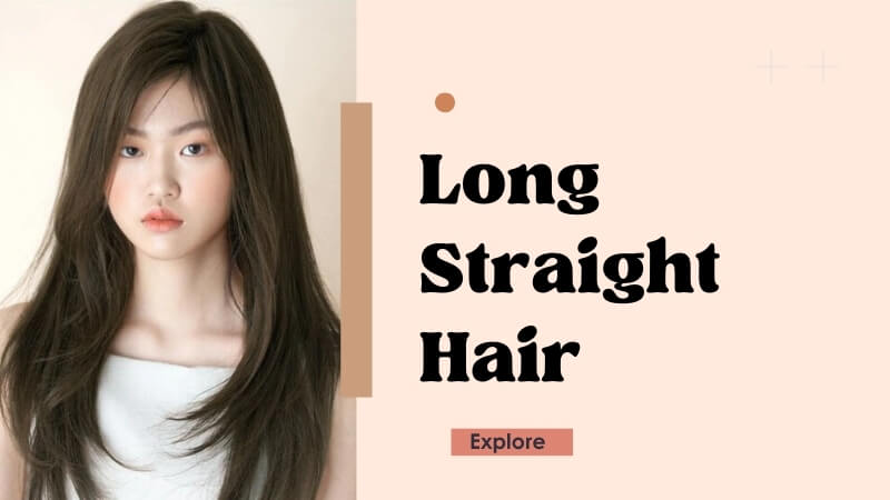 Long straight hair is a classic, sleek style that many love.