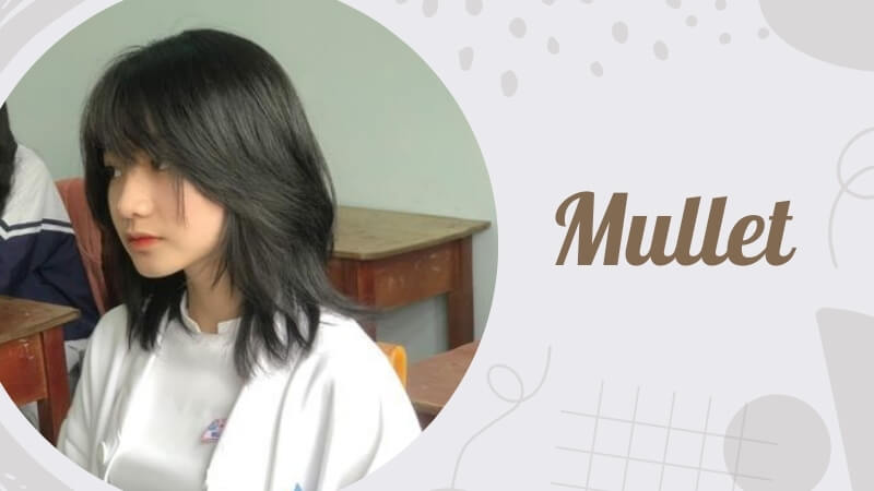 Mullet is another trendy Vietnamese short hairstyle.