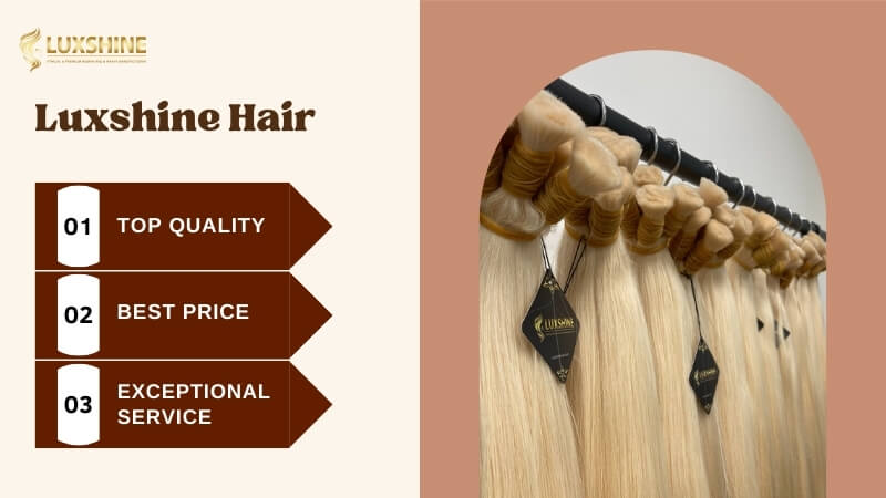 Luxshine Hair offers high-quality human hair extensions at great wholesale prices with excellent service.