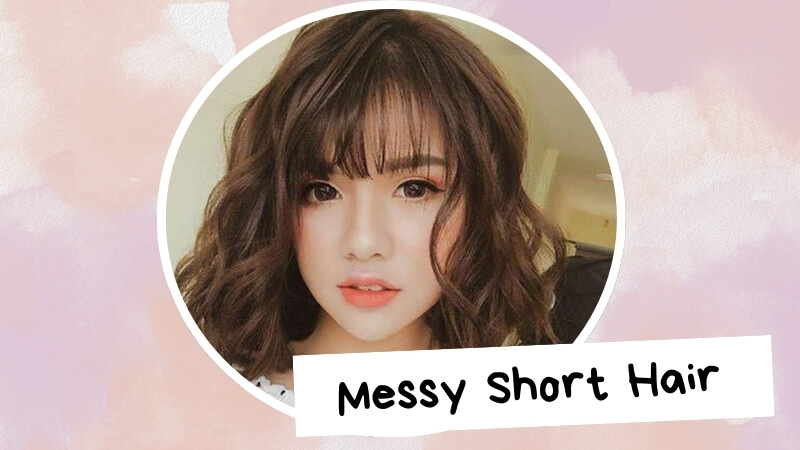 Messy Short Hair is a casual style that’s easy to maintain and still fashionable.