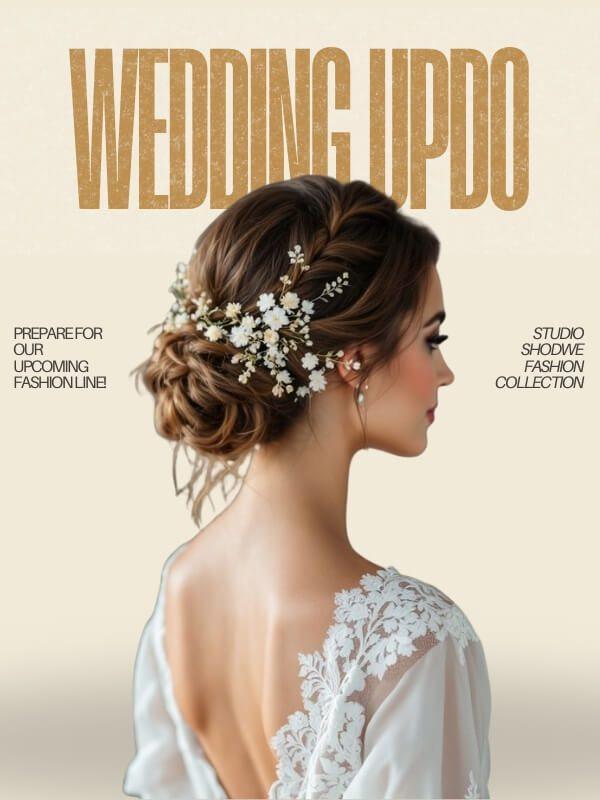 Wedding Updo with Florals