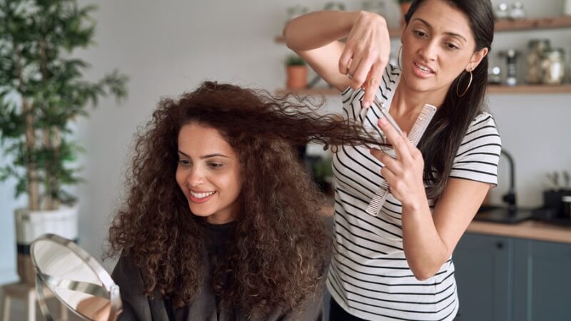 Have your hair trimmed regularly to remove any split ends or damaged areas