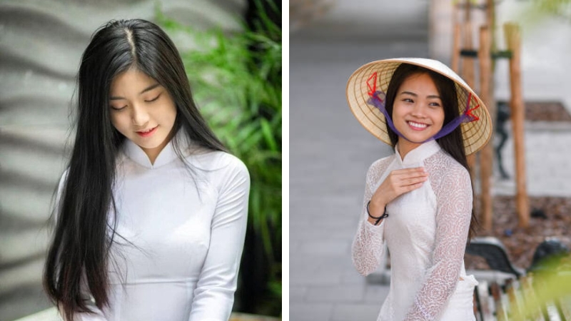 Many Vietnamese women grow their hair to the waist or even longer.