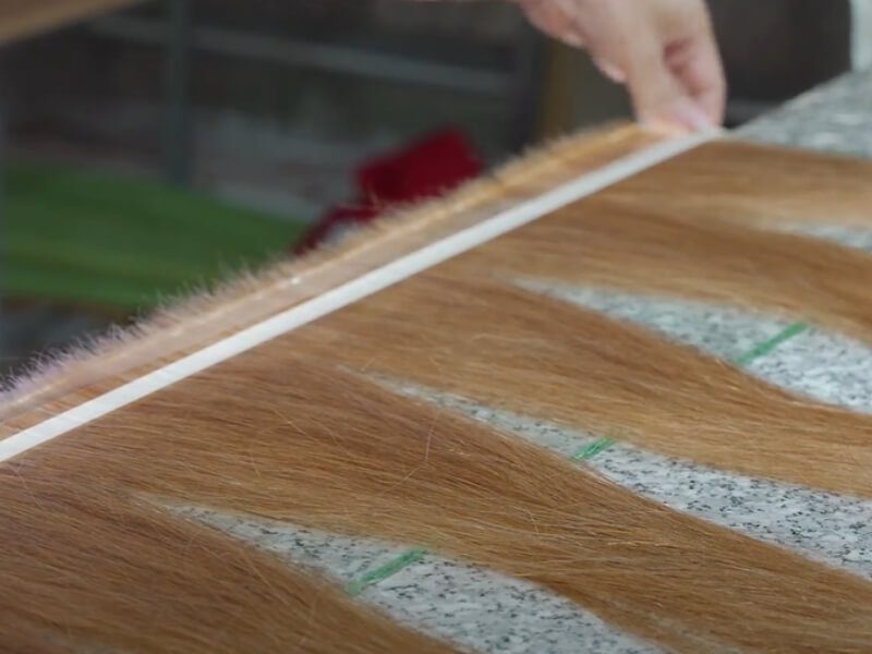 Customize tape-ins using bulk hair for clients